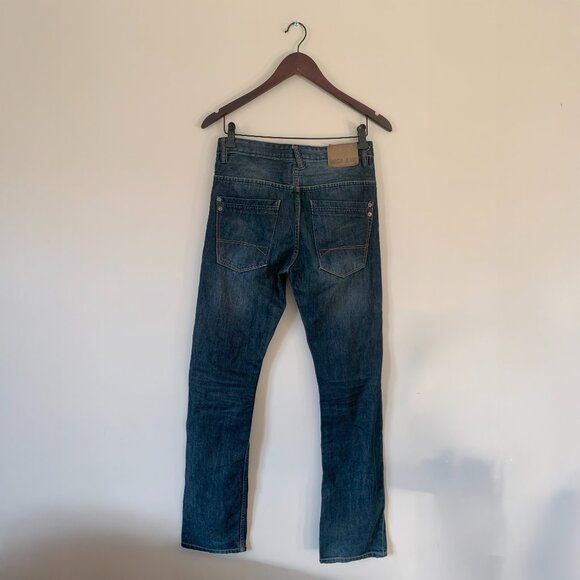 Dark Blue Navy Clawmarks Skinny Denim Jeans - Picture 2 of 4